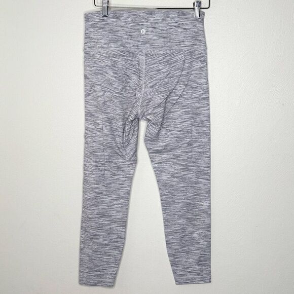 Lululemon Wunder Under Pant We Are From Space Ice Grey Alpine White Size 10 - Picture 2 of 6